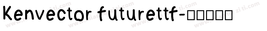 kenvector futurettf字体转换